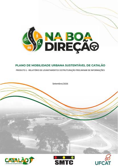 Capa do Produto 1 do Plano de Mobilidade Urbana Sustentável de Catalão